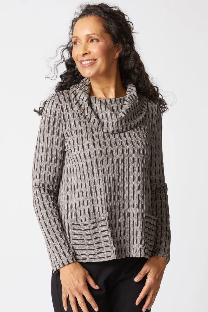 Habitat Newport Knit Pocket Top in Driftwood-1