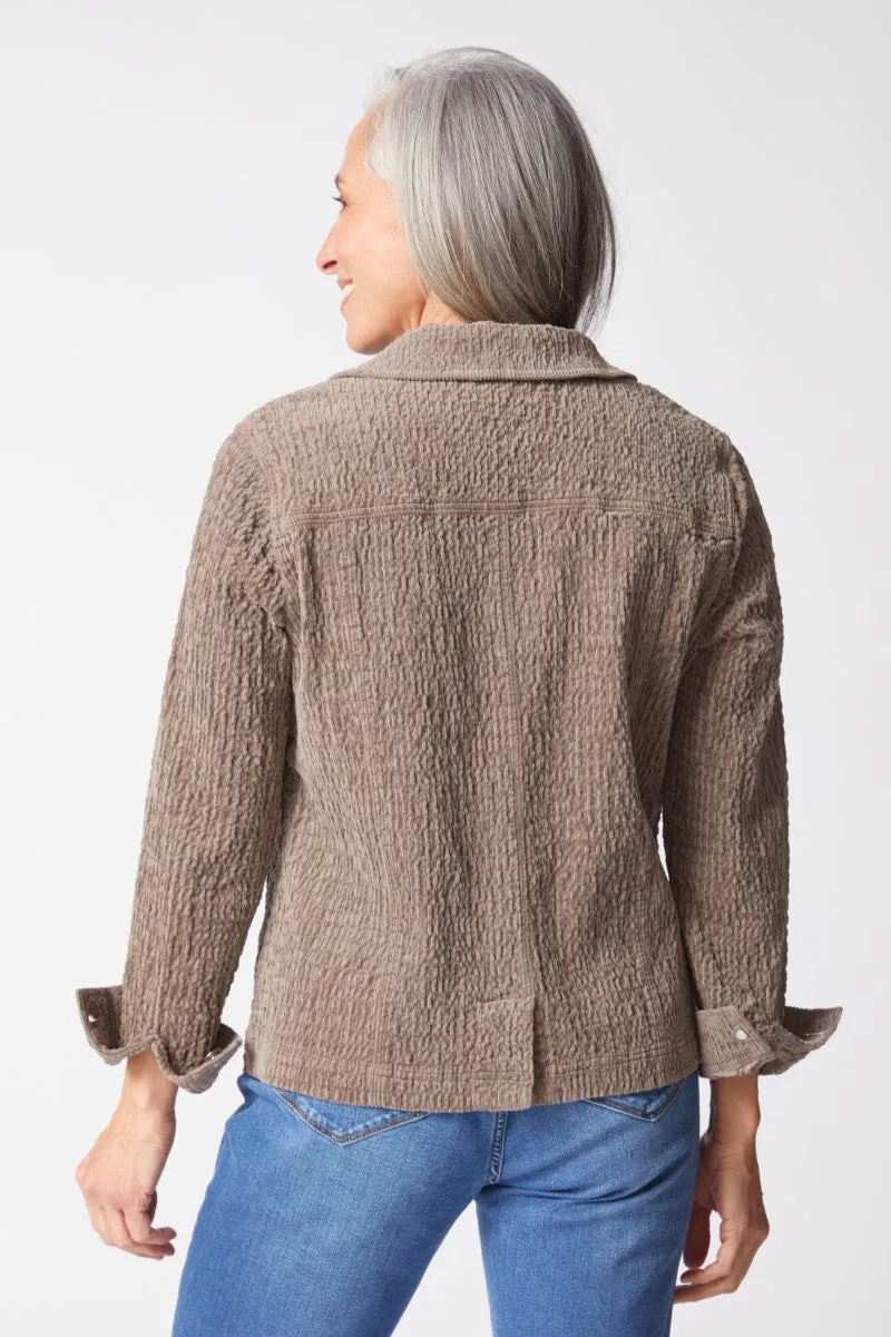 Habitat Rustic Stretch Cord Boyfriend Jacket in Truffle-1