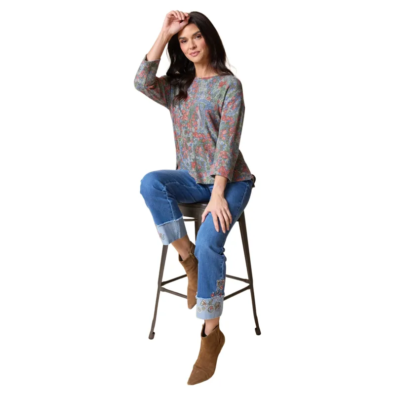 Habitat Super Soft Fleece Boxy Crew Sweater in Fern-4