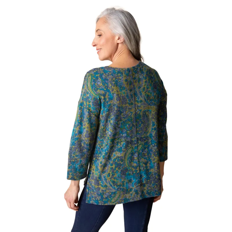 Habitat Super Soft Fleece Boxy Crew Sweater in Lagoon-1