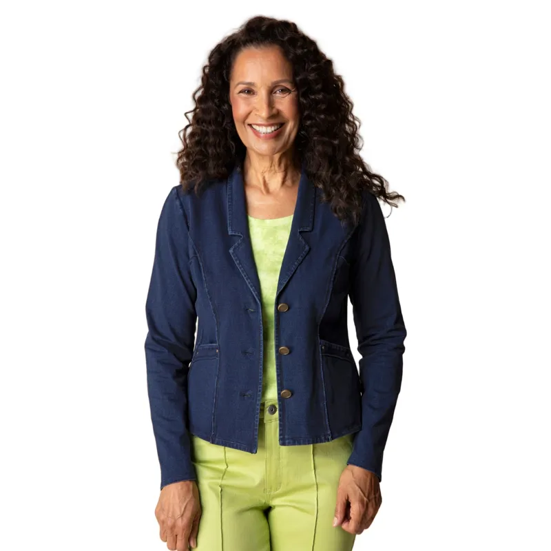 Habitat Women's Stonewash Knit South Side Jacket in Denim