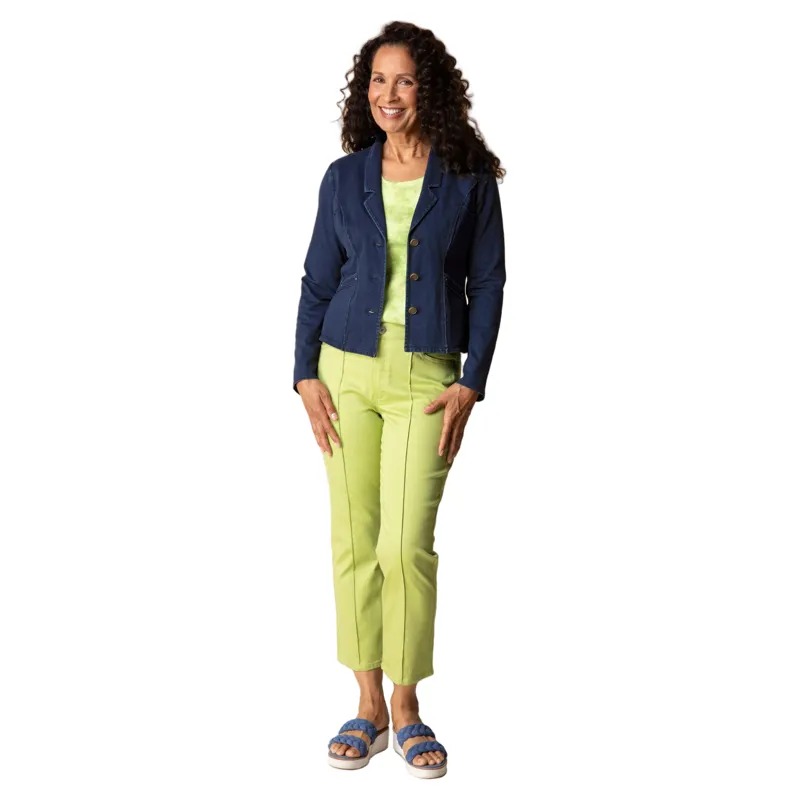 Habitat Women's Stonewash Knit South Side Jacket in Denim-2