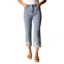 Habitat Women's Stretch Denim Embroidered Cuff Capri in Light Denim