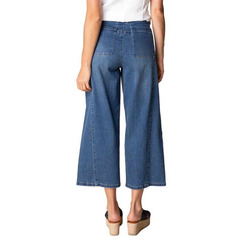 Habitat Women's Stretch Denim Tossed Floral Jean in Medium Denim-3