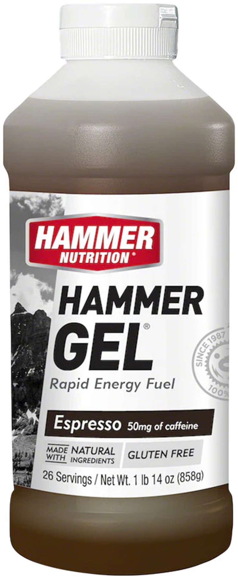 Hammer Nutrition Hammer Gel 20oz Jug 26 Servings in Espresso