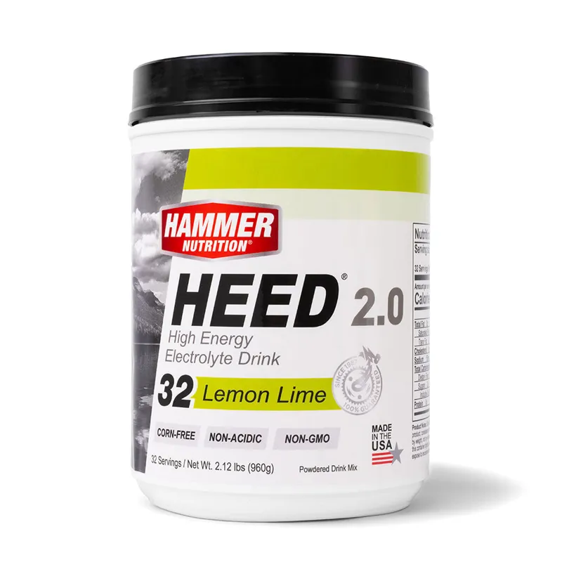 Hammer Nutrition Heed 2.0 32 Servings Sports Drink Lemon Lime