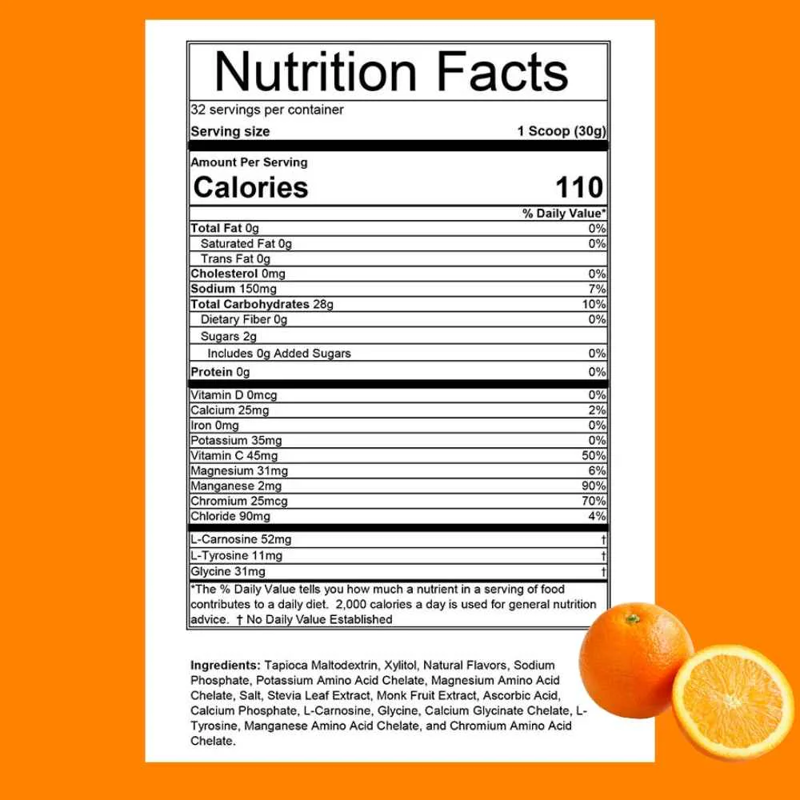 Hammer Nutrition Heed 2.0 32 Servings Sports Drink Orange-1