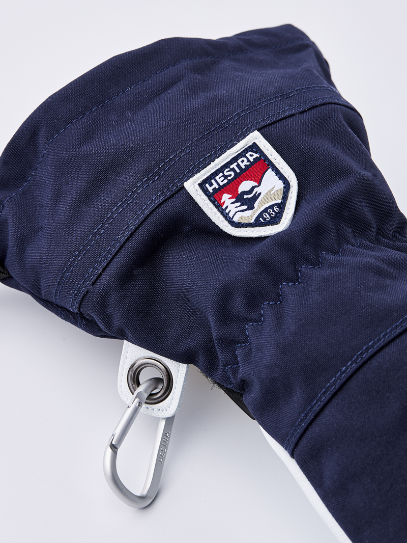 Hestra Army Leather Heli Ski Glove in Navy-3