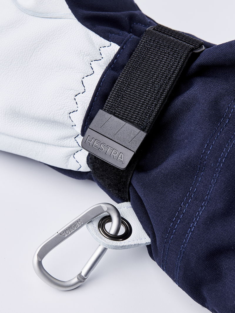 Hestra Army Leather Heli Ski Glove in Navy-4