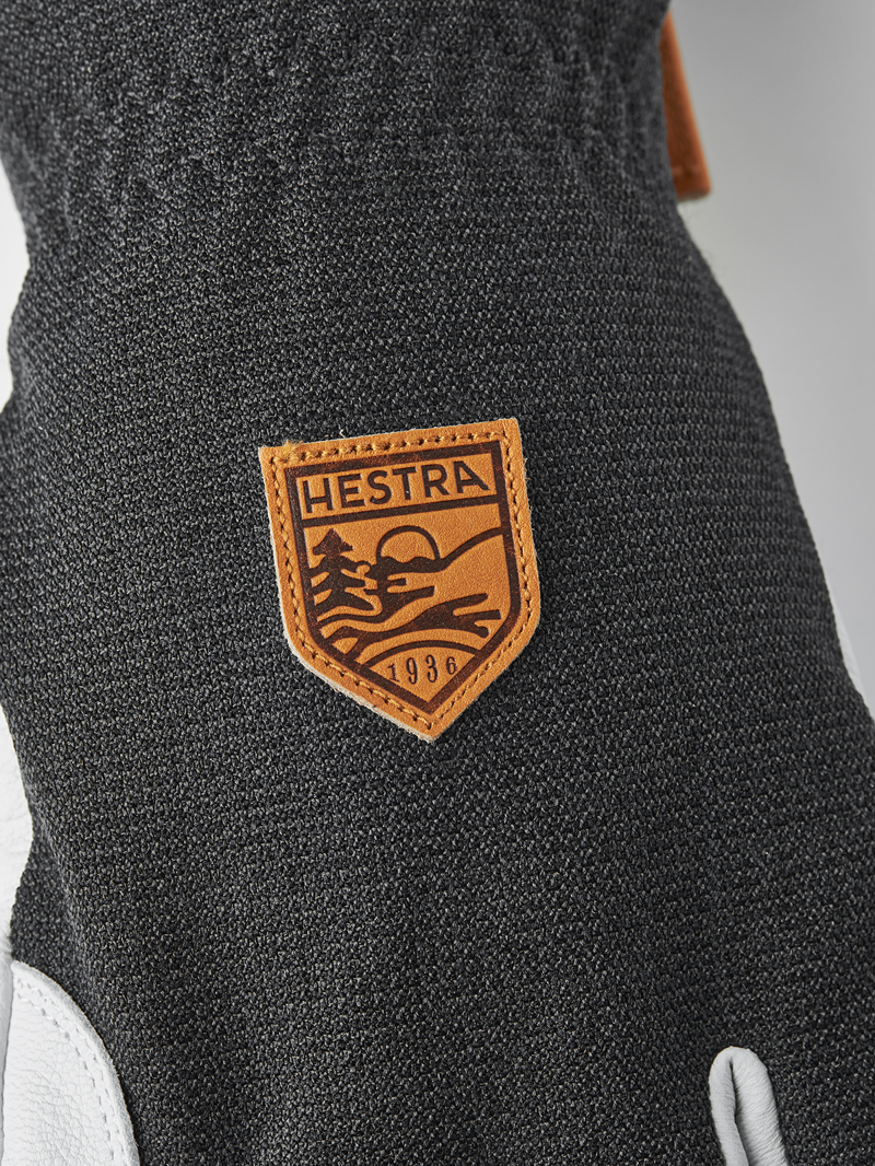 Hestra Army Leather Patrol Gauntlet Glove in Charcoal-1