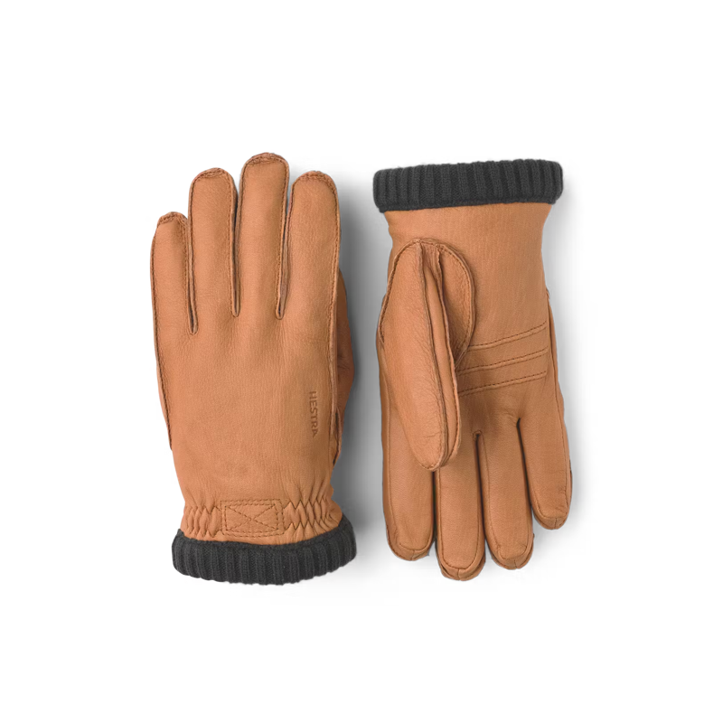 Hestra Deerskin Primaloft Rib Glove in Cork
