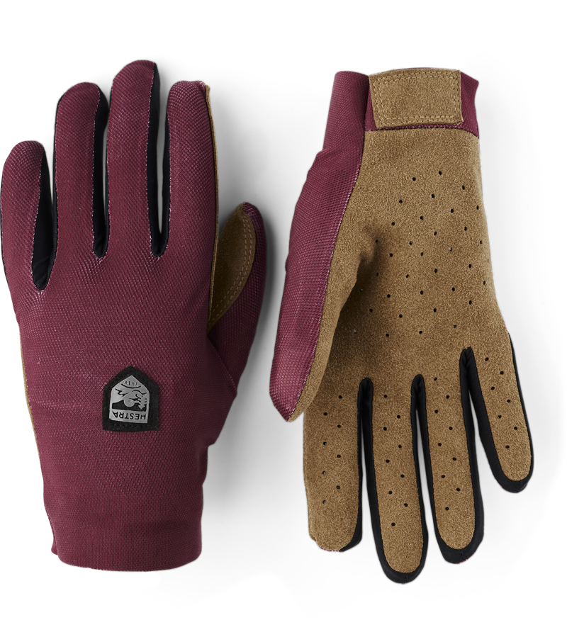 Hestra Ventair Long 5-Finger Glove in Dark Red