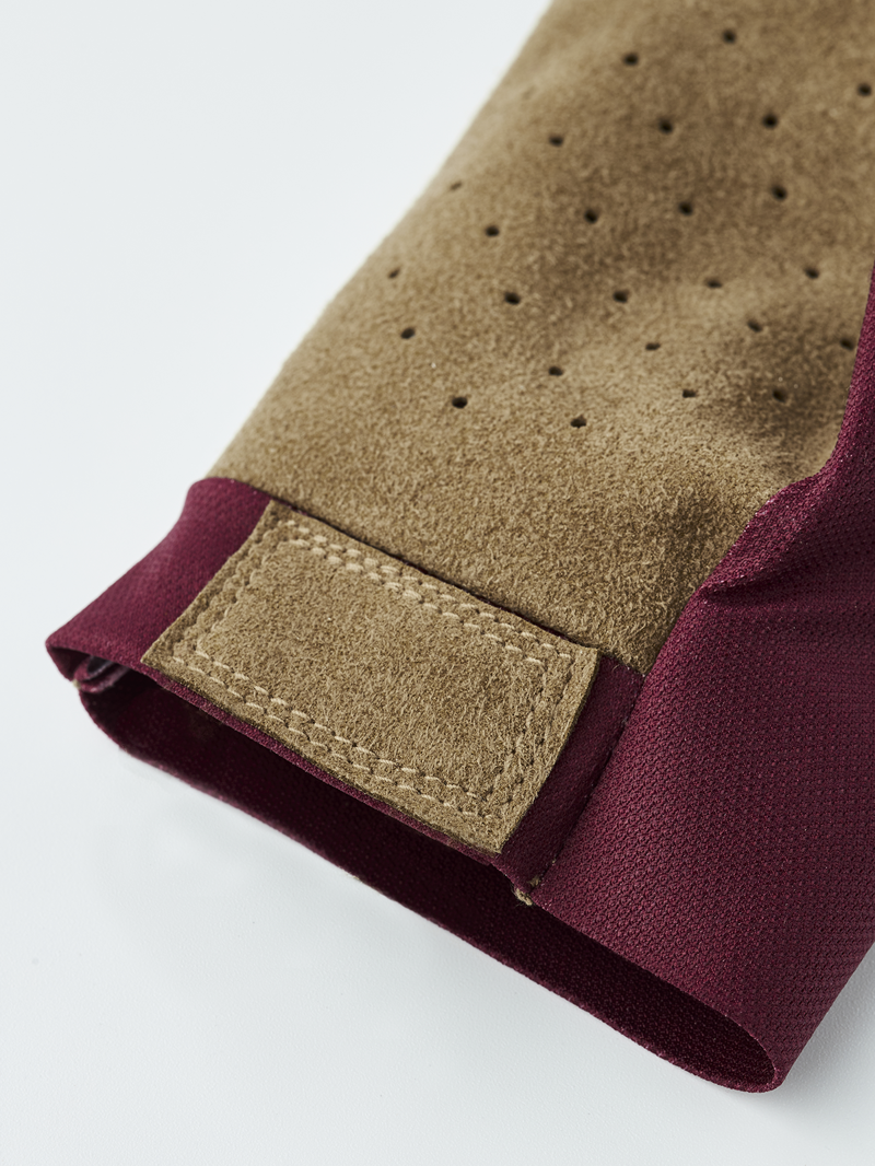 Hestra Ventair Long 5-Finger Glove in Dark Red-3