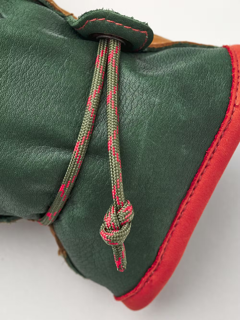 Hestra Wakayama Glove in Forest and Cork-3