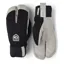Hestra Wool Terry Windbreaker Split Mitt in Black