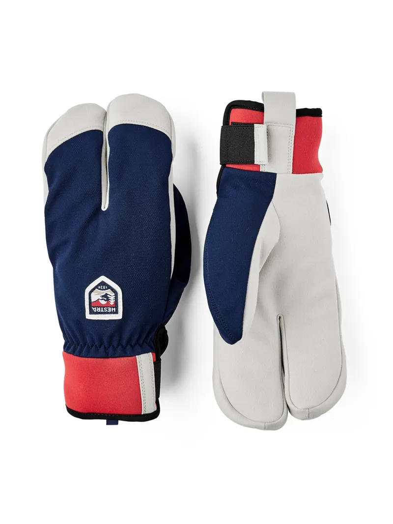 Hestra Wool Terry Windbreaker Split Mitt in Navy