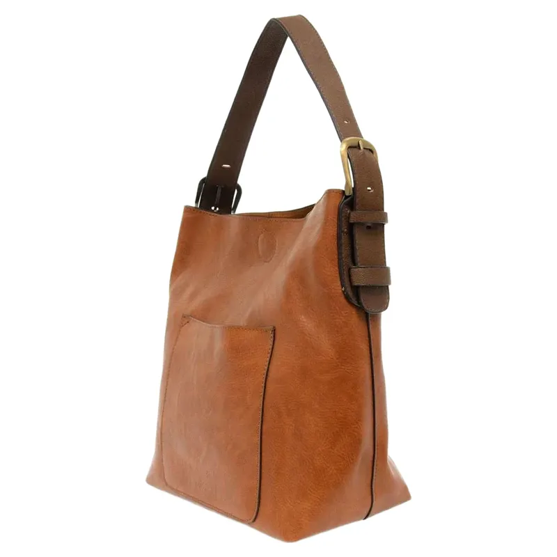 Joy Accessories Classic Hobo Handbag with Insert in Chicory-1
