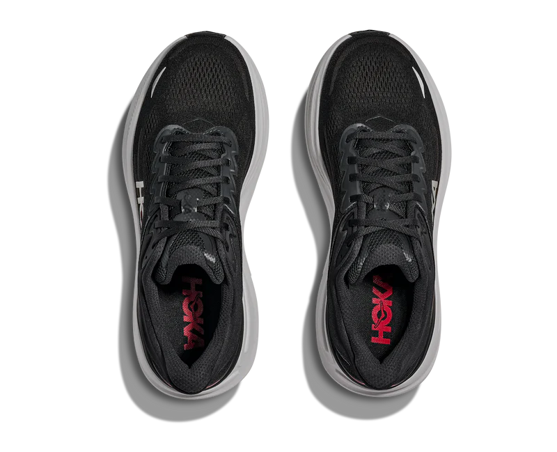 Hoka Bondi 9 Running Shoe in Black/Vermillion-3