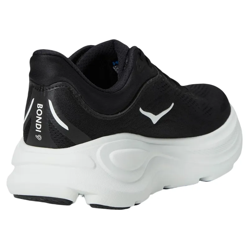 Hoka Bondi 9 Running Shoe in Black/White-5