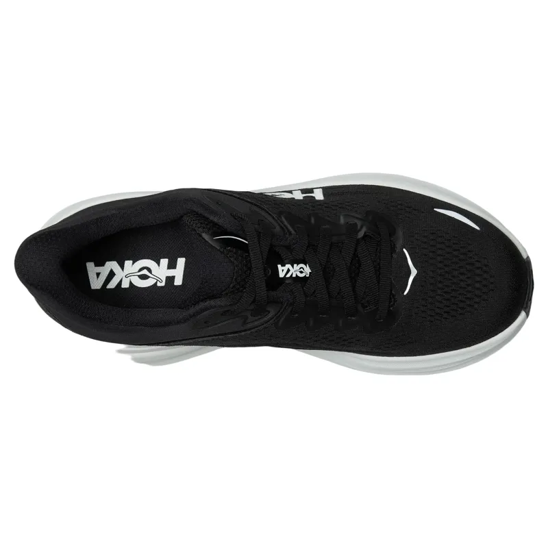 Hoka Bondi 9 Running Shoe in Black/White-2