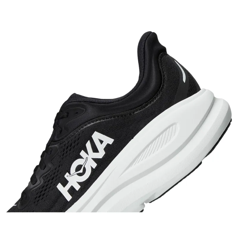 Hoka Bondi 9 Running Shoe in Black/White-3
