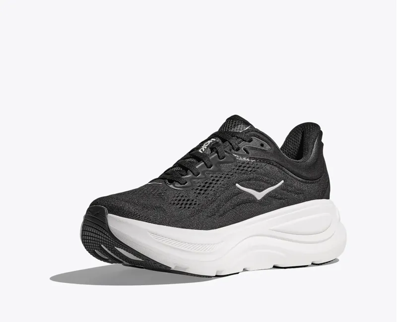 Hoka Bondi 9 Running Shoe in Black/White-1