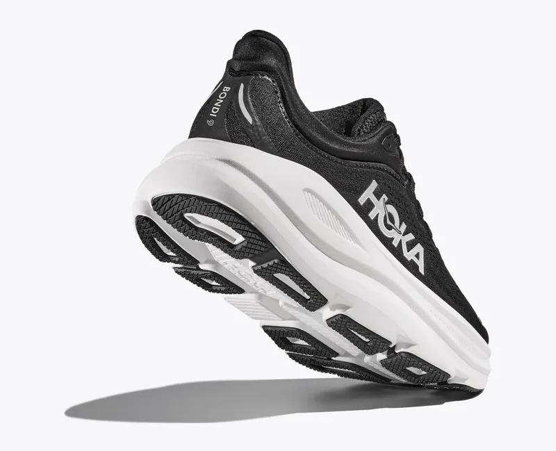 Hoka Bondi 9 Running Shoe in Black/White-2