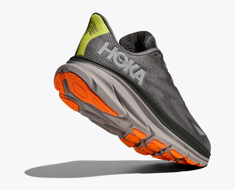 Hoka Clifton 9 GTX Running Shoe in Asphalt Grey/Gravel-3