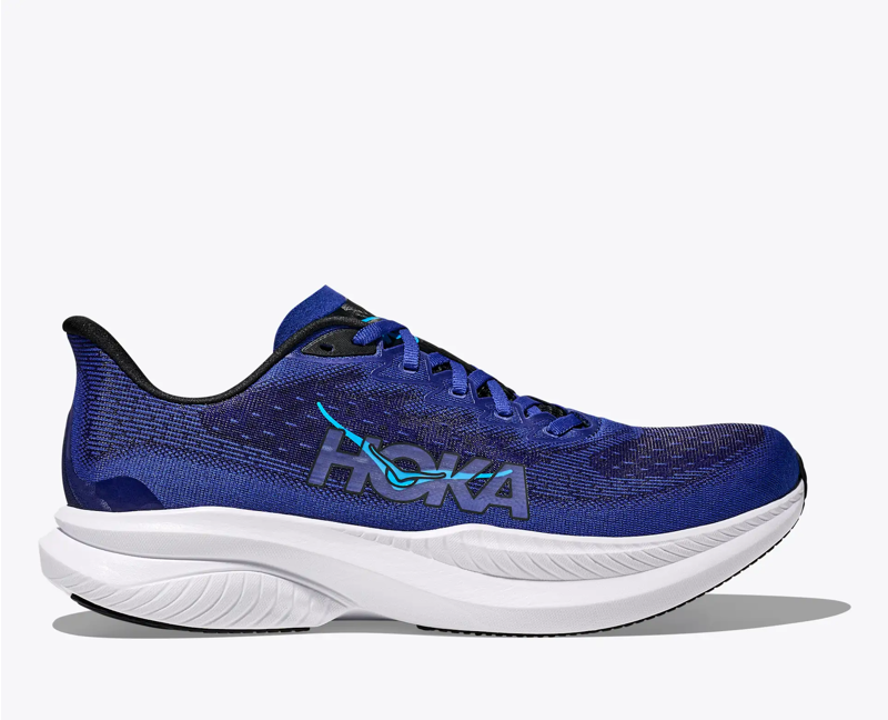 Hoka Mach 6 Running Shoe in Black/Night Sky
