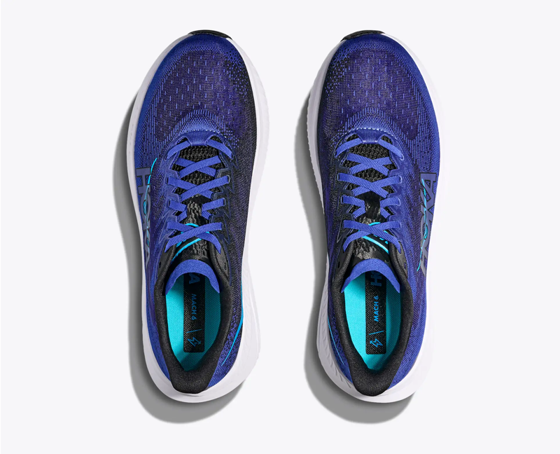 Hoka Mach 6 Running Shoe in Black/Night Sky-3