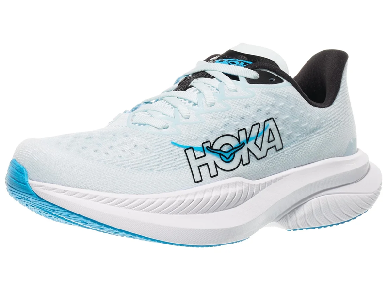 Hoka Women's Mach 6 Running Shoe in Tundra Blue/Raindrop-1