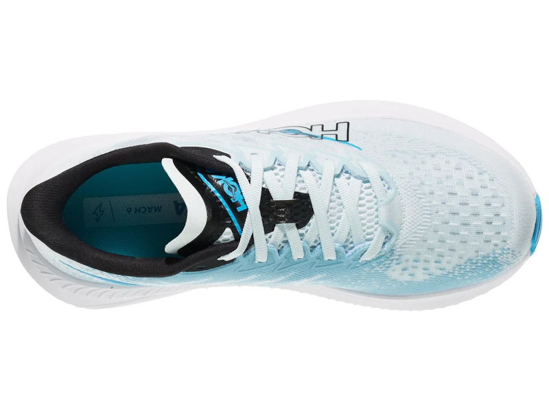 Hoka Women's Mach 6 Running Shoe in Tundra Blue/Raindrop-3
