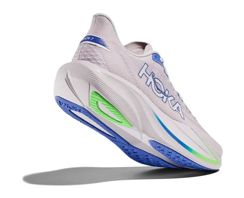 Hoka Mach 7 in Ash Grey/Cobalt Blue-4