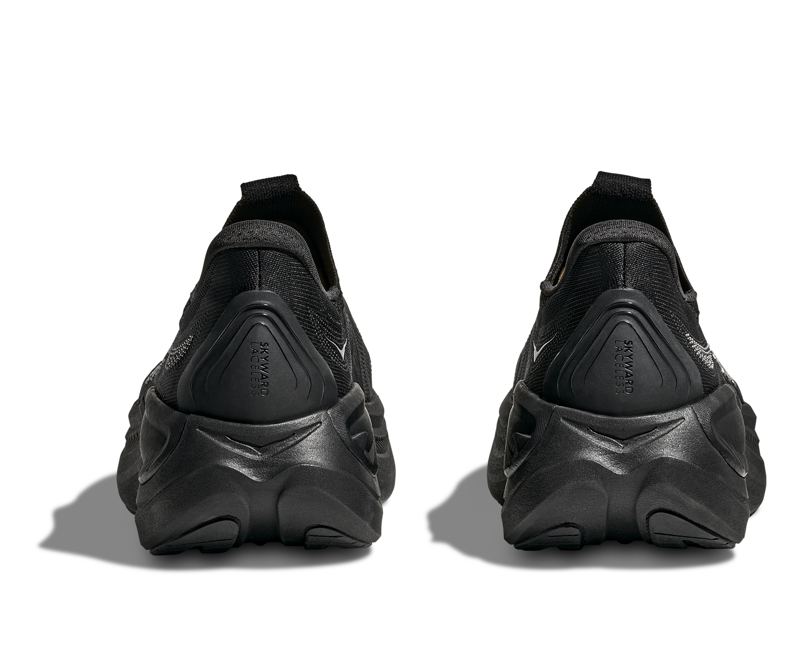 Hoka Skyward Laceless Shoe in Black/Black-3