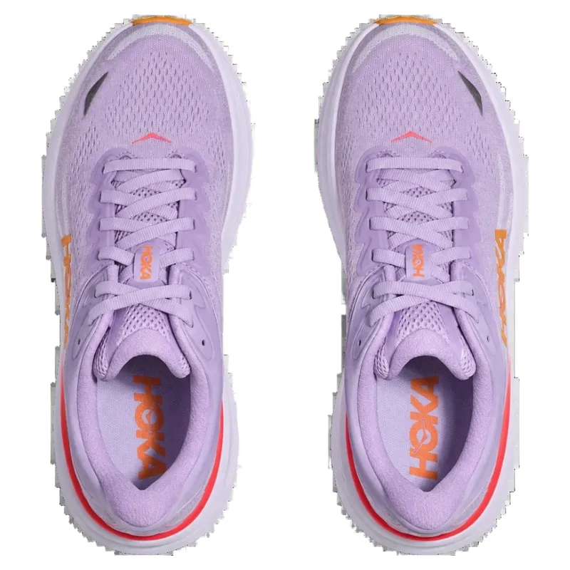 Hoka Women's Bondi 9 Running Shoe in Aster Flower/Starlight Glow-4