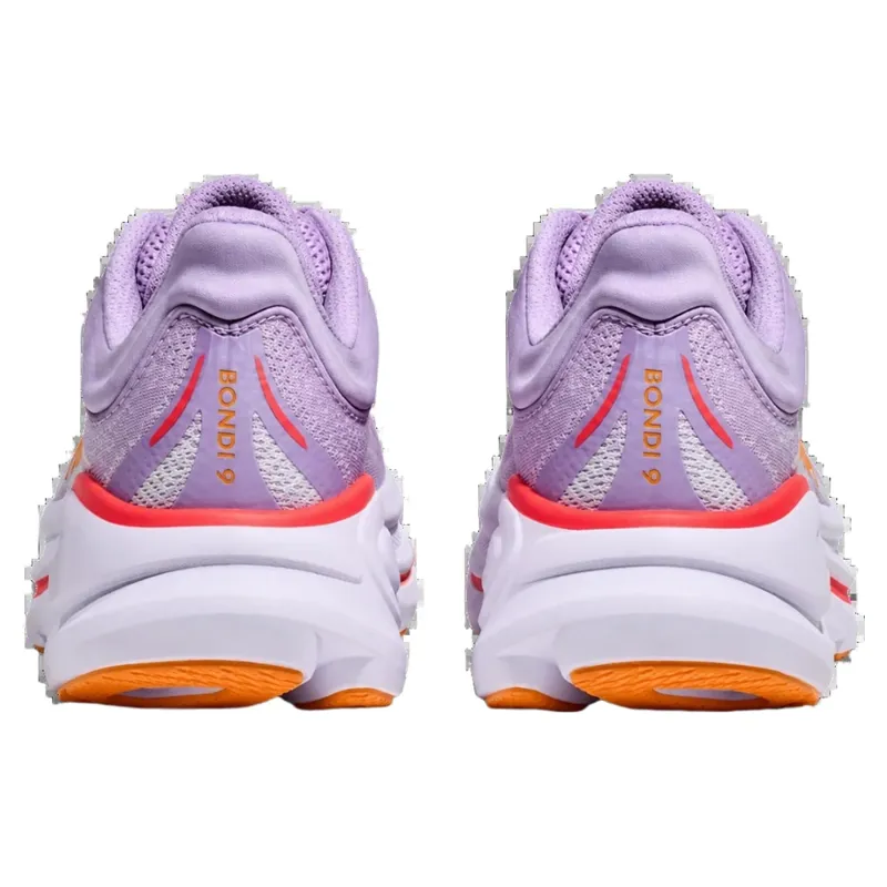 Hoka Women's Bondi 9 Running Shoe in Aster Flower/Starlight Glow-3