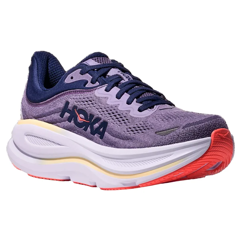 Hoka Women's Bondi 9 Running Shoe in Berry Jam/Berry Patch-2