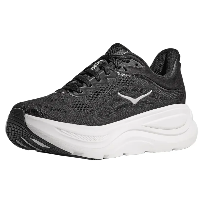 Hoka Women's Bondi 9 Running Shoe in Black/White-1