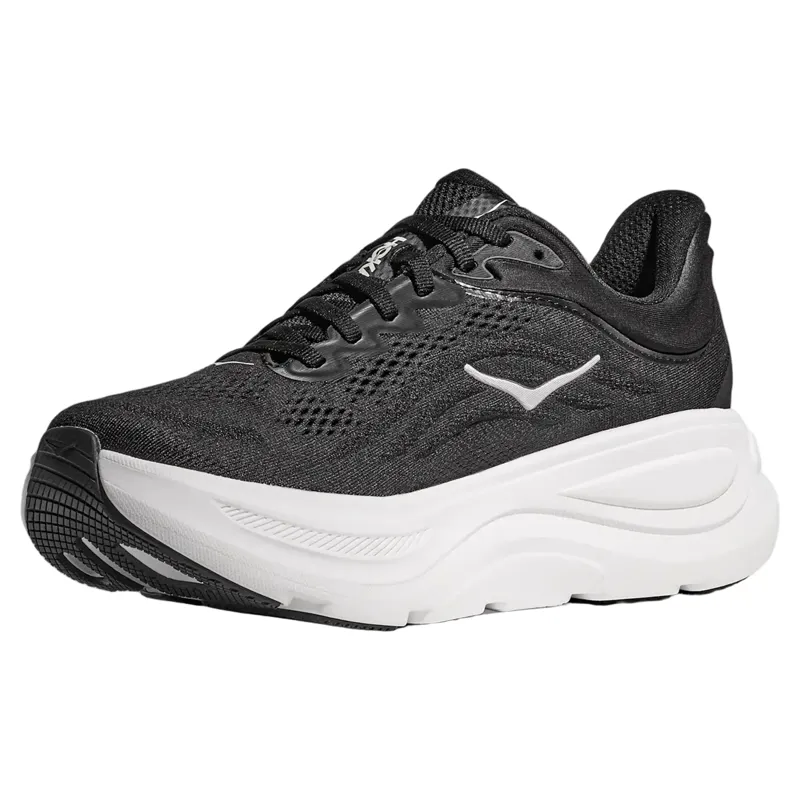 Hoka Women's Bondi 9 Running Shoe in Black/White-1