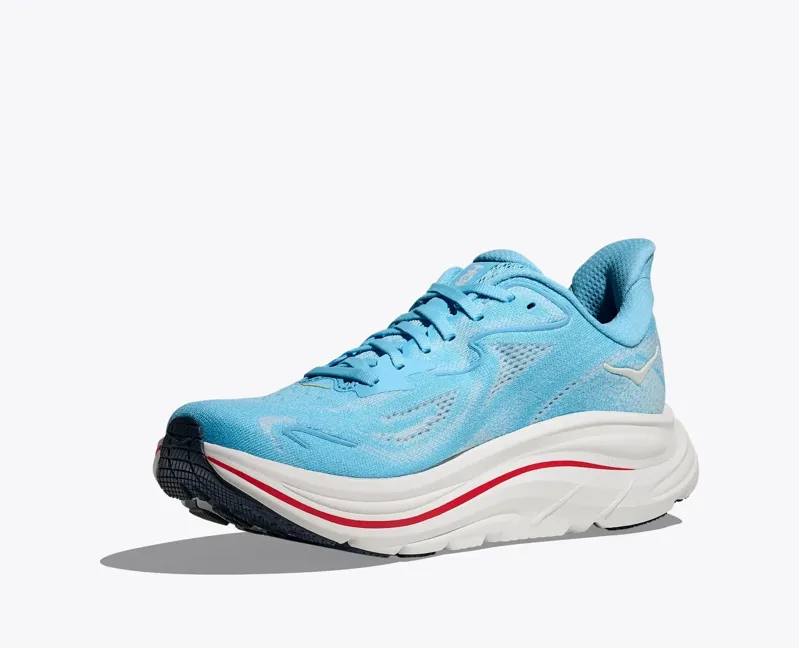 Hoka Women's Clifton 10 in Soaring Blue/Frost-1