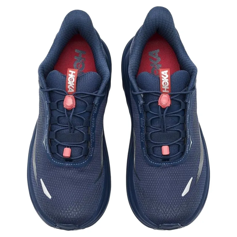 Hoka Women's Clifton 11 GTX in Varsity Navy/Burnt Red-2