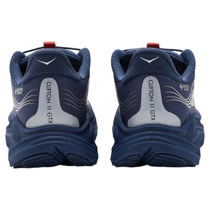 Hoka Women's Clifton 11 GTX in Varsity Navy/Burnt Red-4