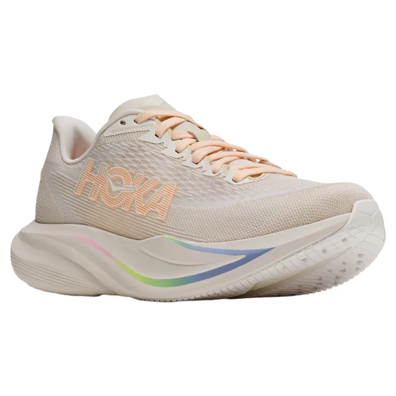 Hoka Women's Mach 7 in Oat Milk/Alabaster-2