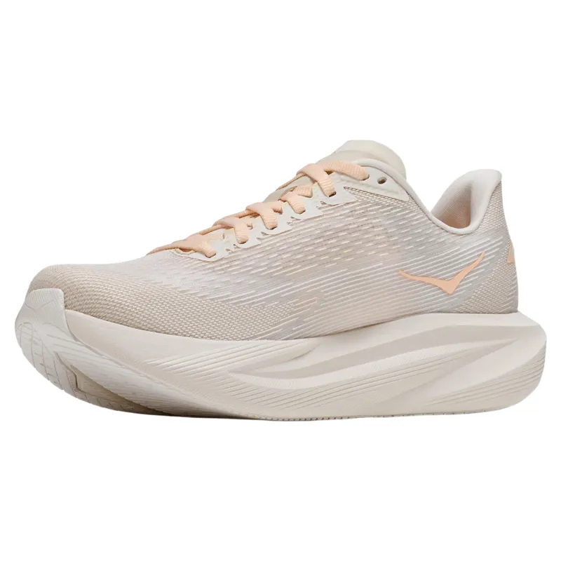 Hoka Women's Mach 7 in Oat Milk/Alabaster-1