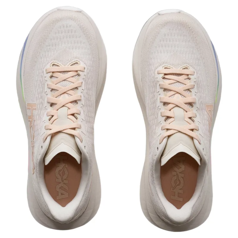 Hoka Women's Mach 7 in Oat Milk/Alabaster-4
