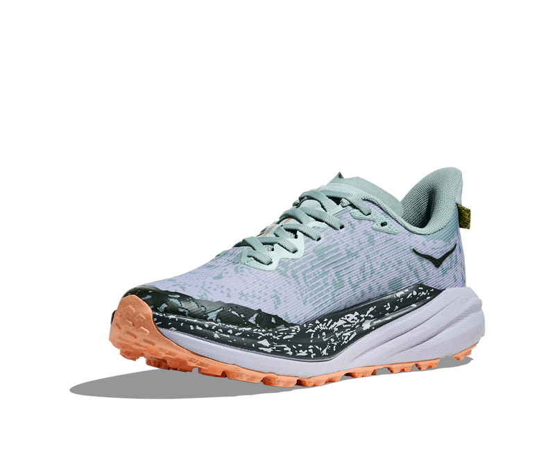 Hoka Women's Speedgoat 6 GTX Running Shoe in Jade/Ash Grey-1