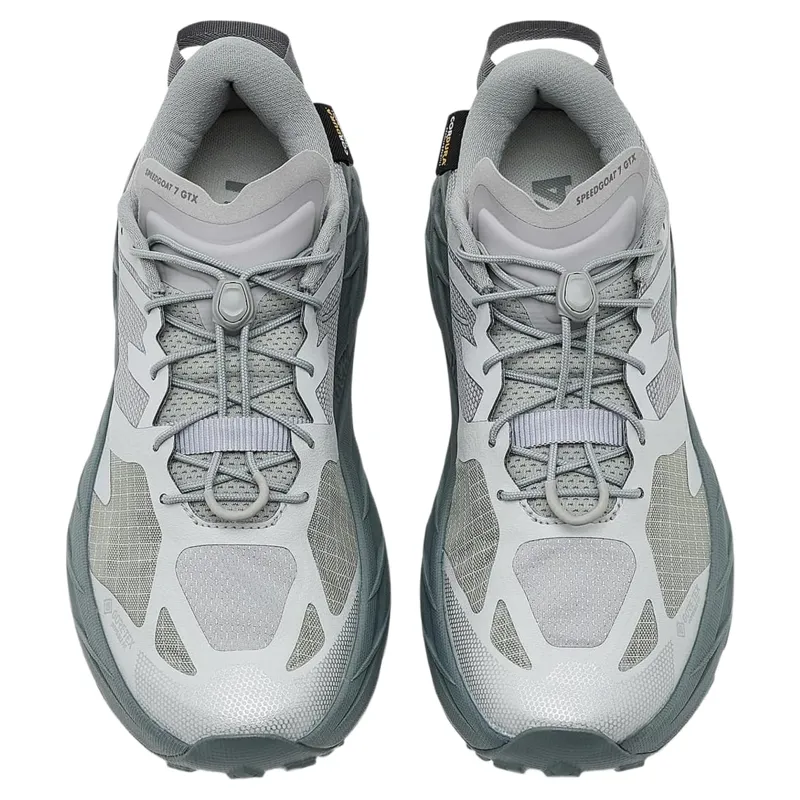 Hoka Women's Speedgoat 7 GTX in Stellar Grey/Galactic Grey-2
