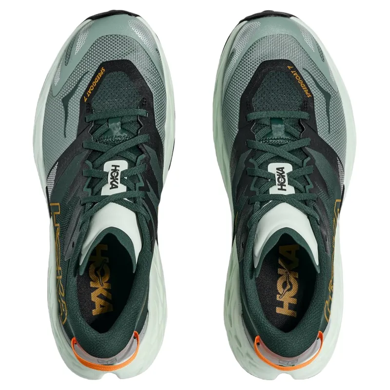 Hoka Speedgoat 7 Running Shoe in Bay Leaf/Sea Glass-2