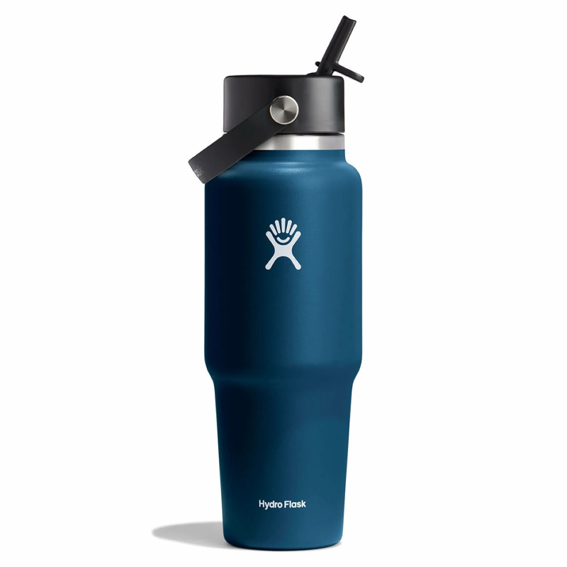 Hydro Flask Wide Flex Straw Travel Bottle 32 Oz in Indigo