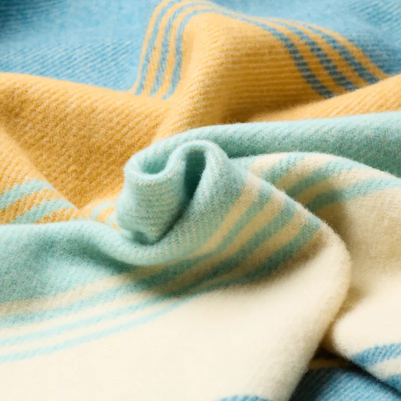 Ibex USA Made Wool Blanket in Aquifer-1